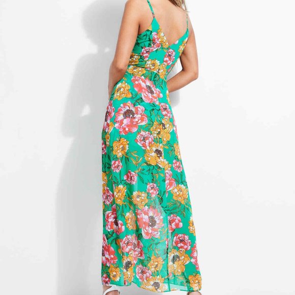 NWOT Guess Floral-Print Wrap Romper - Picture 6 of 11